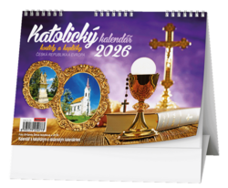 Stolní kalendář Baloušek 2026 - Katolický kalendář /kostely a kapličky/