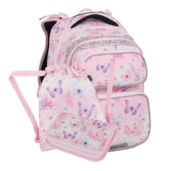 Školní batoh pro holky  Bagmaster Dopi 25 A - motýlci - malý set