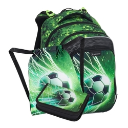 Školní batoh pro kluky Bagmaster Lumi 25 B - fotbal - malý set