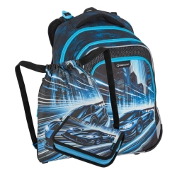 Školní batoh pro kluky Bagmaster Lumi 26 C - auto - malý set 