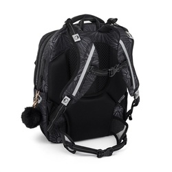Studentský batoh pro holky Bagmaster Zipster 25 A - bílé květy 
