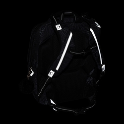 Studentský batoh pro holky Bagmaster Zipster 25 A - bílé květy 
