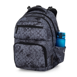 Studentský batoh pro kluky Bagmaster Zipster 25 B - šedý
