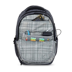 Studentský batoh pro kluky Bagmaster Zipster 25 B - šedý