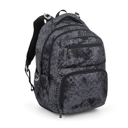 Studentský batoh pro kluky Bagmaster Zipster 25 B - šedý -  malý set