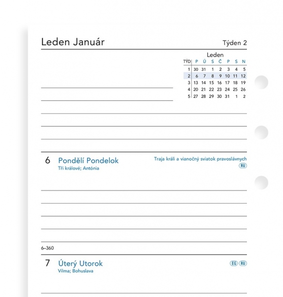 Diář Filofax Saffiano, Osobní - Fawn