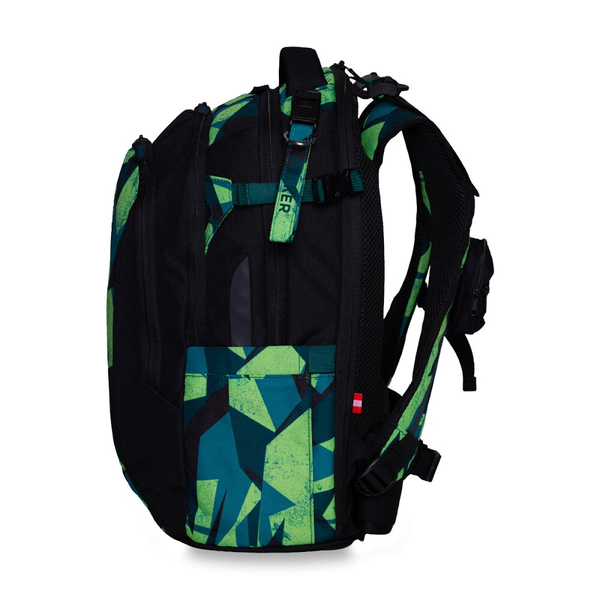 Školní batoh WALKER Campus Neo Papercut Green