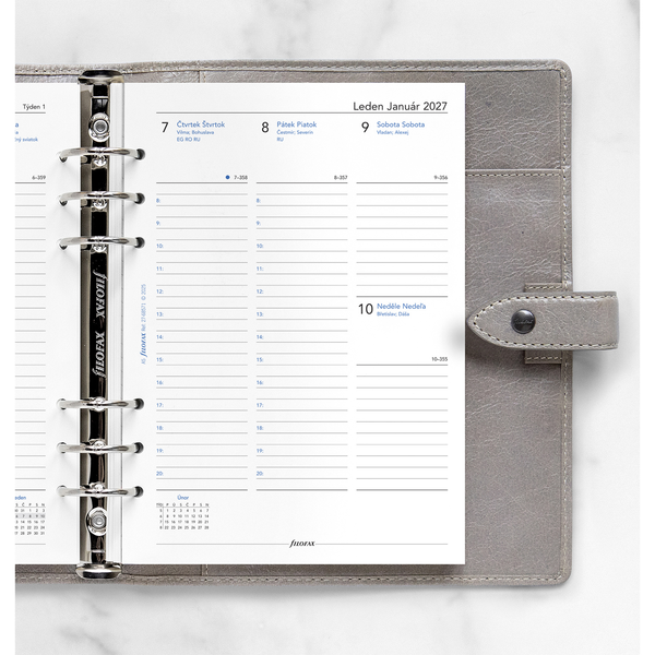 Náhradní náplň do Diáře Filofax 2027 - A5 týdenní