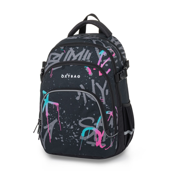 Studentský batoh Karton P+P - OXY SCOOLER Graffiti Pink