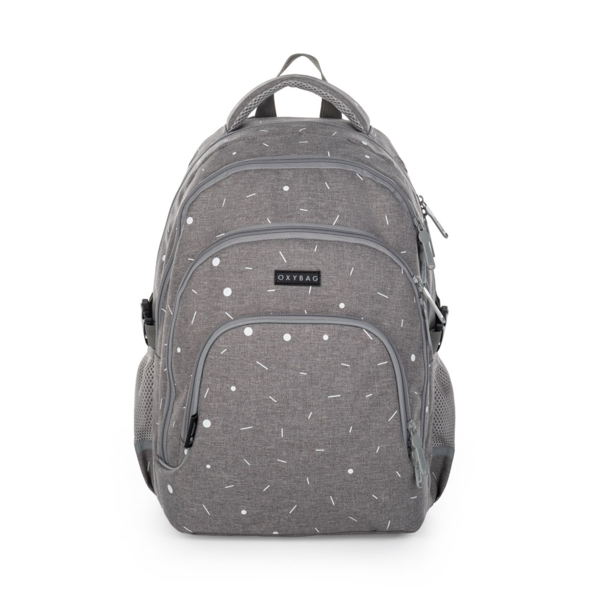 Studentský batoh Karton P+P - OXY SCOOLER  Grey geometric