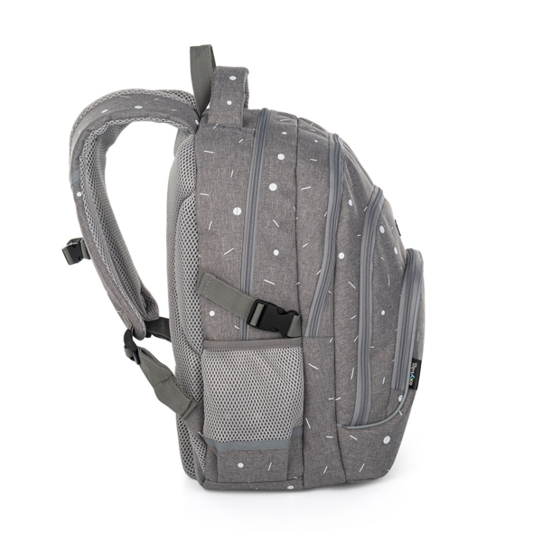 Studentský batoh Karton P+P - OXY SCOOLER  Grey geometric