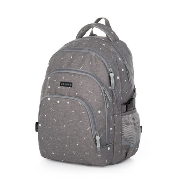 Studentský batoh Karton P+P - OXY SCOOLER  Grey geometric