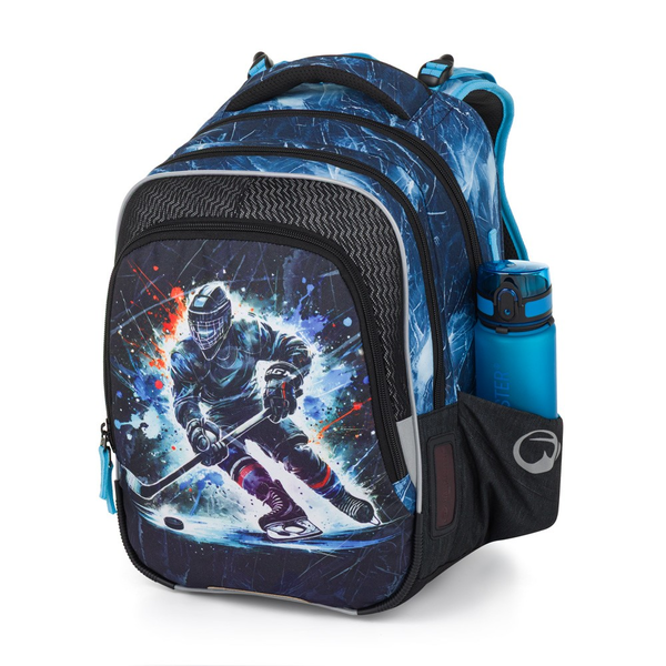 Školní batoh pro holky Bagmaster Beta 26 D - Hokej - malý set 