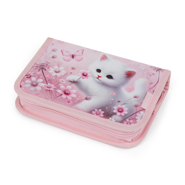 Školní batoh pro holky  Bagmaster Dopi 26 A - kočka - malý set