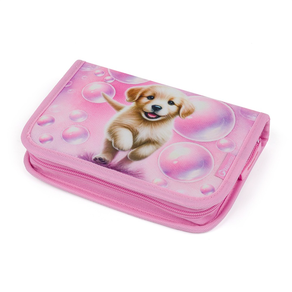Školní batoh pro holky Bagmaster Lumi 26 A - pes - malý set 
