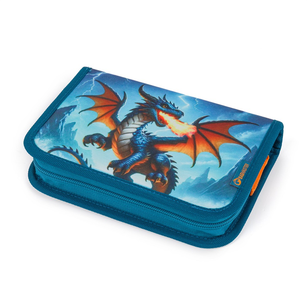 Školní batoh pro kluky Bagmaster Lumi 26 D - drak - malý set  