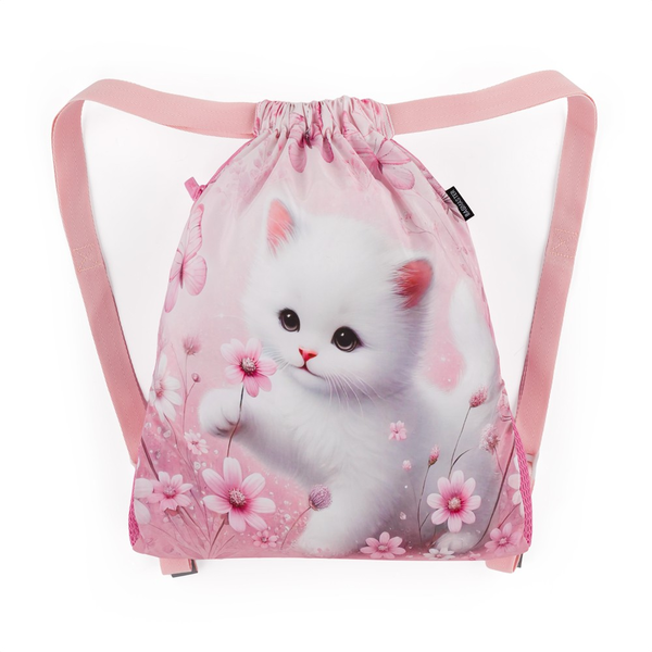 Školní batoh pro holky  Bagmaster Dopi 26 A - kočka - malý set