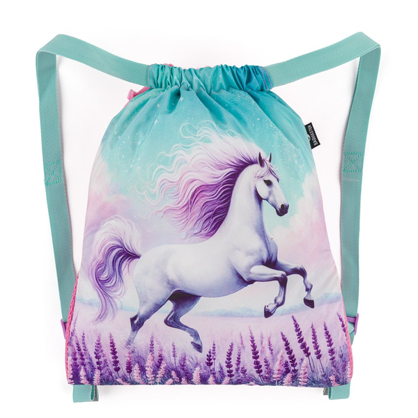 Školní batoh pro holky Bagmaster Lumi 26 A - kůň - malý set  