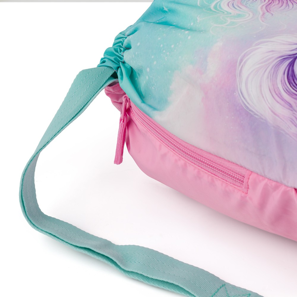 Školní batoh pro holky Bagmaster Lumi 26 A - kůň - malý set  