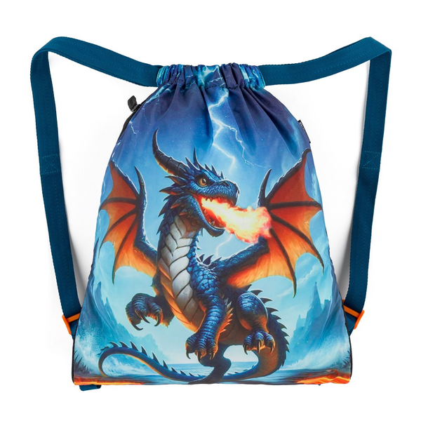 Školní batoh pro kluky Bagmaster Lumi 26 D - drak - malý set  