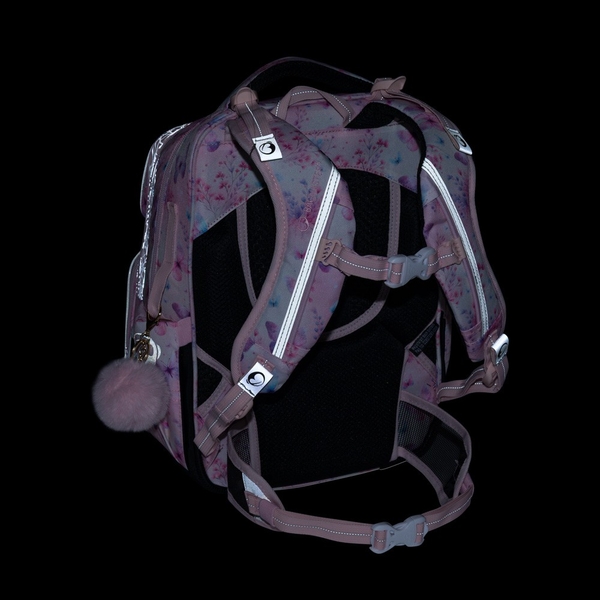 Školní batoh pro holky  Bagmaster Dopi 25 A - motýlci - malý set