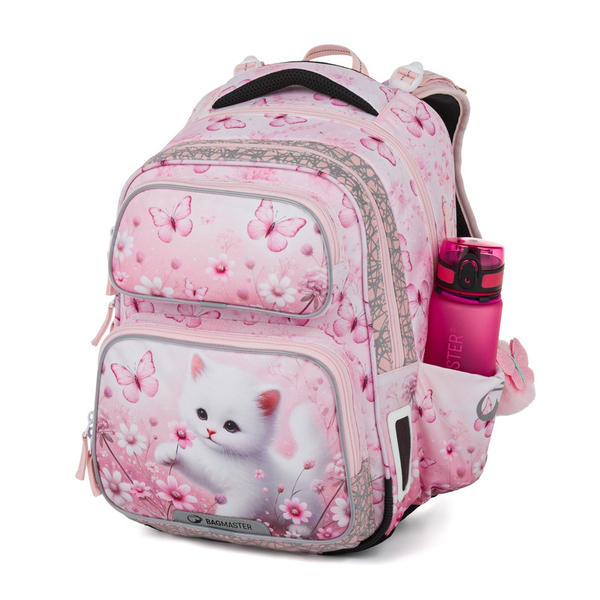 Školní batoh pro holky  Bagmaster Dopi 26 A - kočka