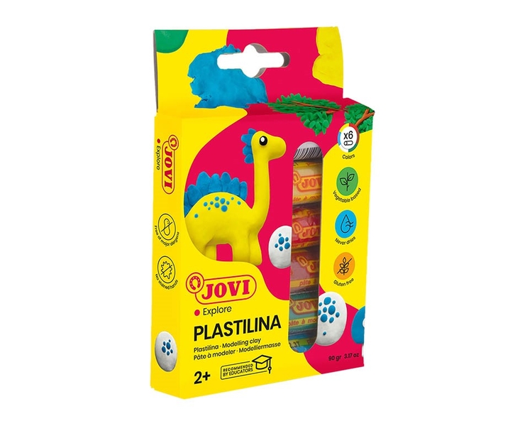 modelína 6x15g, válečky, závěs