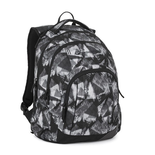 Studentský batoh Bagmaster Lincoln 26 A - černo-bílý