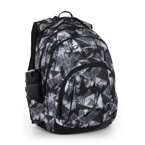 Studentský batoh Bagmaster Lincoln 26 A - černo-bílý