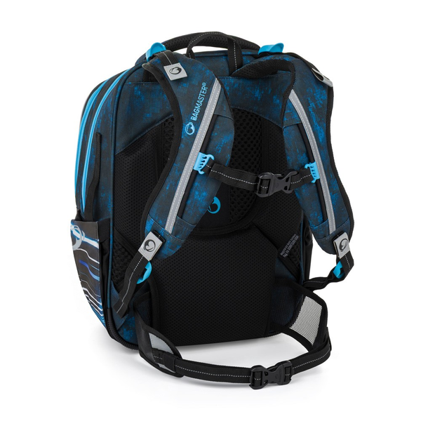 Školní batoh pro kluky Bagmaster Lumi 26 C - auto - malý set 