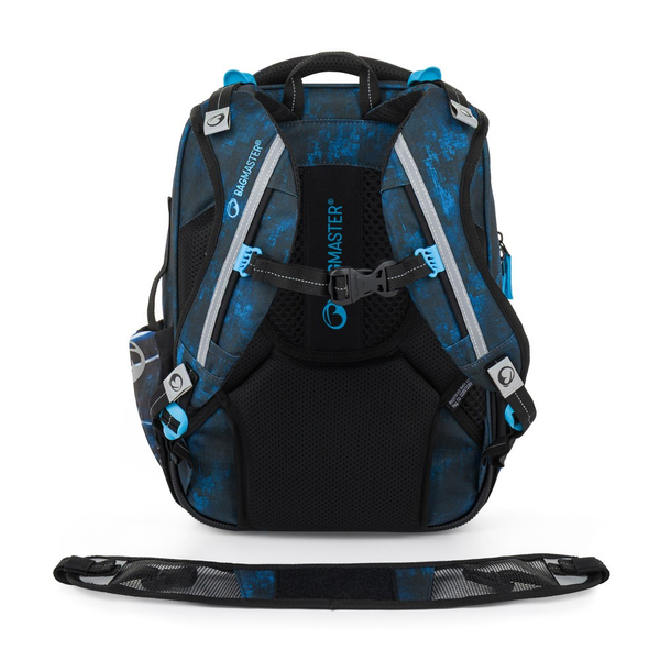 Školní batoh pro kluky Bagmaster Lumi 26 C - auto - malý set 