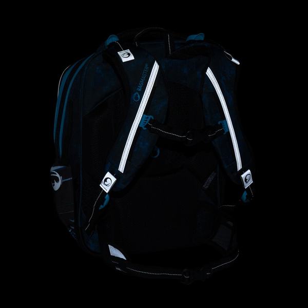 Školní batoh pro kluky Bagmaster Lumi 26 C - auto - malý set 