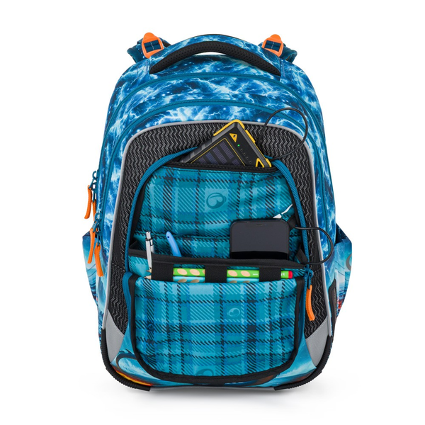 Školní batoh pro kluky Bagmaster Lumi 26 D - drak - malý set  